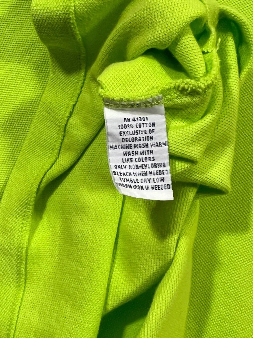 Polo Ralph Lauren Lime Green Pink Pony Custom Fit Pique Polo Shirt Medium